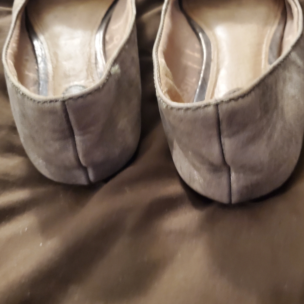 Fossil Womens Tan Buckle Toe Flats - Picture 7 of 9